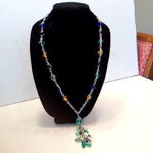 COLDWATER CREEK Elegant Multi-Color Beaded Necklace